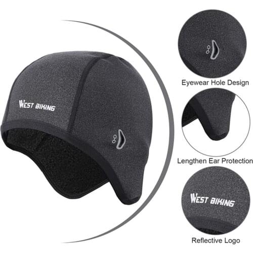 Cycling Cap Men Women Fleece Autumn Winter Riding Hat Windproof Warm Headgear