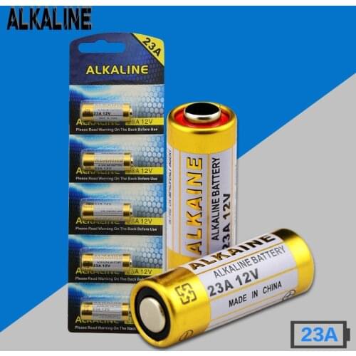 Wholesale 23A 12V Alkaline Battery 23AE MS21 A23 V23GA VR22 MN21 batteries 5pcs/card 100pcs/lot
