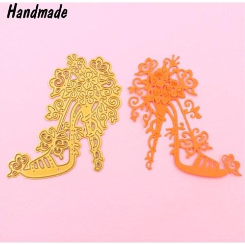 Flower High-heeled Metal Steel Cutting Dies Stencils For DIY Scrapbooking Album Paper Card Photo Decorative Embossing Folder