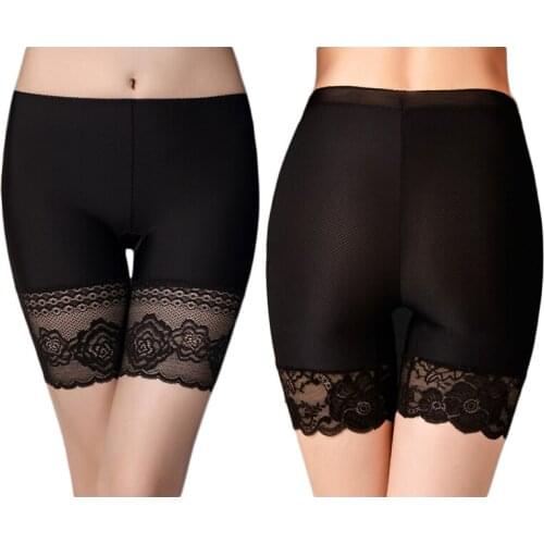 Women Sexy Lace Safety Short Pants Female Safety Underwear Skirt Shorts Tight Short Pants Girls Slimming Underwear Safety Shorts