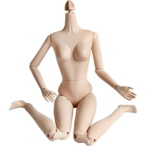 New 16 Movable Joints Female Body for 1/6 Doll High Quality 28cm Naked Nude Body Accessories Dolls Toy For Girls Gift
