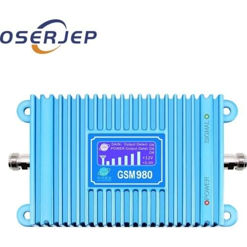 LCD display GSM 900MHz GSM 980 mobile phone signal amplifier boost transponder 70dB gsm 980 amplifier