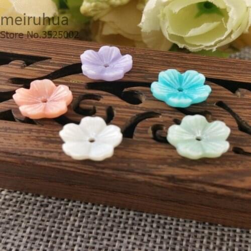 10 pieces/lot10mm shell flower Earrings accessories Jewelry DIY Components
