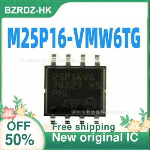 2-10PCS/lot M25P16-VMW6TG 25P16VG SOP8-5.2MM New original IC