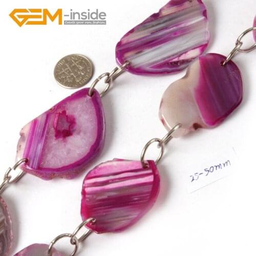 25-50mm 40-50mm Free Shipping! Freeform Shape Natural Banded Agates Beads For Jewelry Making DIY Necklace Gift Strand 15"