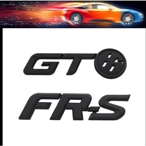 3D Premium ABS GT86 FR-S FRS car Hood Fender trunk Rear Bonnet Nameplate Decal Emblem Badge Sticker for FR-S FRS GT86 FT86 BRZ