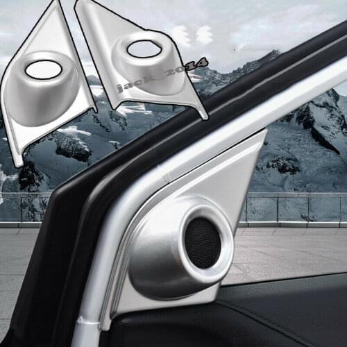 ABS Chrome Inner Front Door Speaker Cover Trim For 2017 2018 2019 Honda CRV CR-V