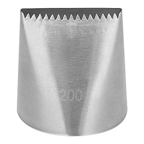 #200 Pastry Tips Fondant Cake Decorating Sugarcraft Tool Stainless Steel Writing Tube Seamless Icing Nozzle KH054