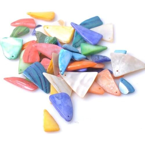 20pcs Blend Color Natural Shell Loose Beads for jewelry making Bracelet Necklace Earring Making 10-25mm TRS0072X