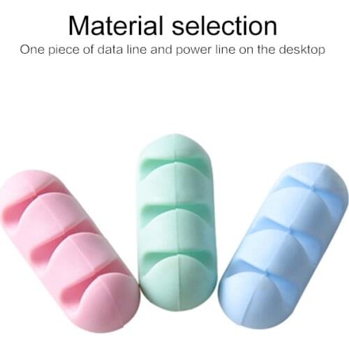 Home Multi-purpose Wire Winder Cable Tie USB Charger Bracket Storage Box With Glue Table Data Cable Storage Clip Cable Clamp