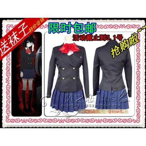 Another Mei Misaki Izumi Akazawa Yukari Sakuragi Misaki Fujioka Yomiyama North Middle School Uniform Cosplay Costume F016