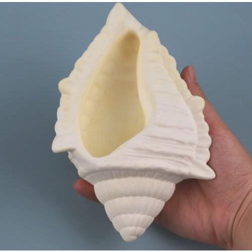 Shell Shape Concrete Flowerpot Mould for DIY Large Conch Succulent Planting Container Cement Silicone Molds