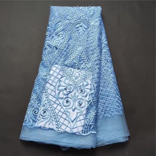 French Lace Fabric 2021 Guipure Lace Embroidery African Cord Lace Fabric High Quality Nigerian For Dress JL013