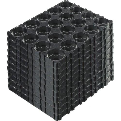 GTF 20/30/40/50 pcs 4x5 black cell 18650 batteries spacer brackets radiating plastic shell bracket