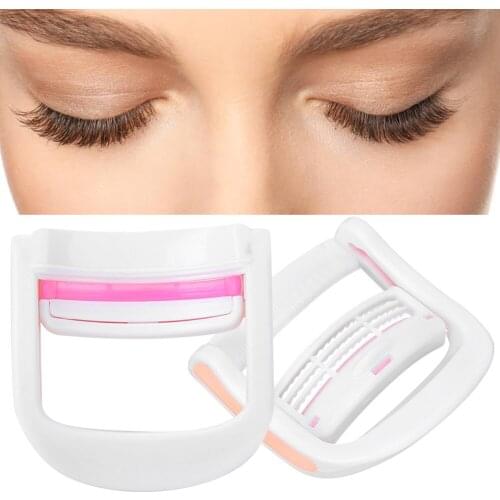 2Pcs New Convenient Compact Eyelash Perming Clip Reusable Eyelash Curler Eyelash Styling Perming Makeup Equipments Curly Eyelash
