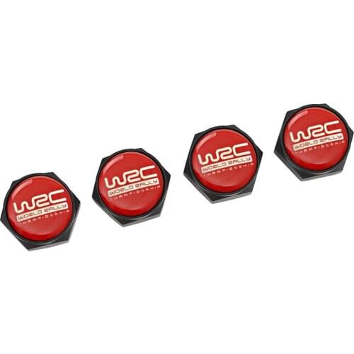 WRC Logo For Vauxhall Smart Audi Chrysler Infiniti Lexus Nissan Land Rover Ford Buick License Plate Anti-theft Nut Bolts Badge