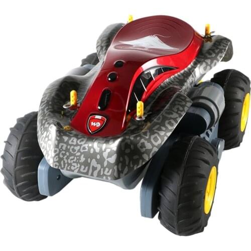 RC Car Amphibious Stunt Car Propeller Equipped Waterproof Toy Yacht Off-road Toy Vehicle for Adults Children Kids Boys