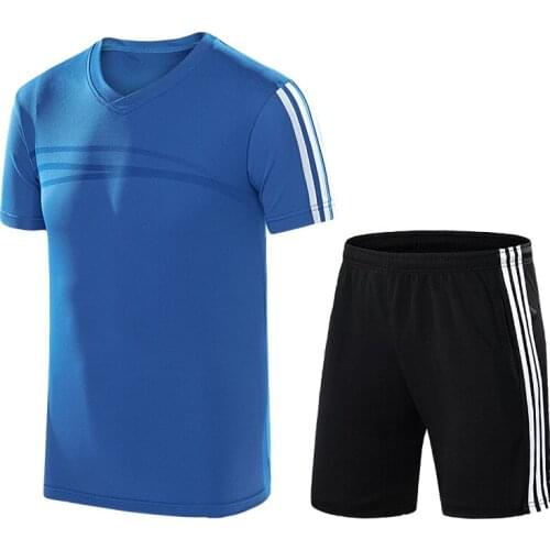 Mens Tracksuit Men 2 Piece Set Men 2021 Spring Summer Plus Size T-shirt Sportswear Sweatshirt Jogging Sweatpants Shorts Men
