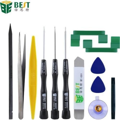 BEST 13 in 1 Spudger Pry Opening Screwdriver Phone Repair Kit for iPhone X 8 7 6S 6 Plus Hand Tools Set