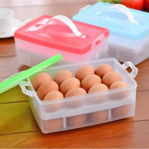 Organizer Egg Food Container Refrigerator Storage Box 24 Grid Kitchen Accessories Supplies Kitchen Accessories Organizor