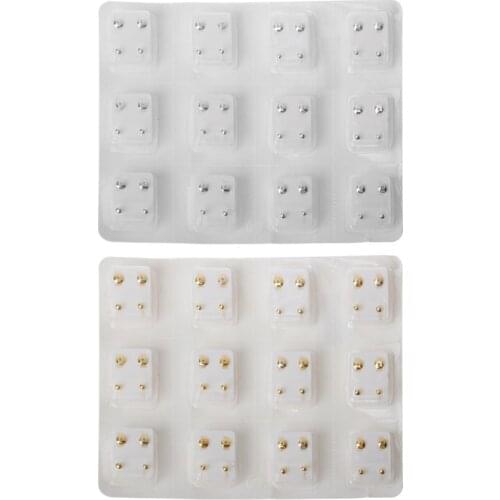 12 Pairs Ear Piercing Gun Earring Disposable Set Hypoallergenic Ear Stud Jewelry