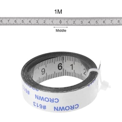 Stainless Steel Miter Track Tape Measure Self Adhesive Metric Scale Ruler 1M-3M For T-track Router Table Saw Woodworking Tool