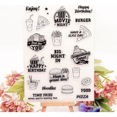 15x21cm Enjoy Life Clear Stamps Transparent Seal Silicone Seal TPR Christmas Wedding Roller Stamps DIY Scrapbook Album Card