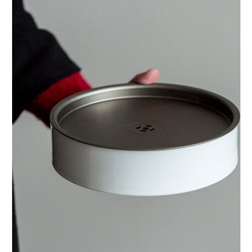 Jingdezhen Sweet White household tea table small tea tray Small Tea table Japanese ceramic dry foam tray storage water saucer