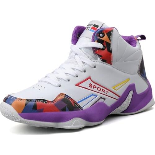 New Men Breathable High top Basketball Shoes Outdoor Street Sneakers Unisex Gym Fitness Sports Trainers Women Athletics Flats