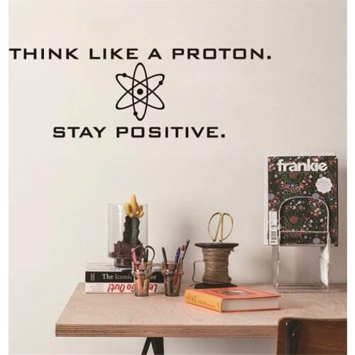 WJWY Science Wall Sticker Office Home Study Room Positive Science Art Murals Classroom Wall Decal Bedroom Home Decor