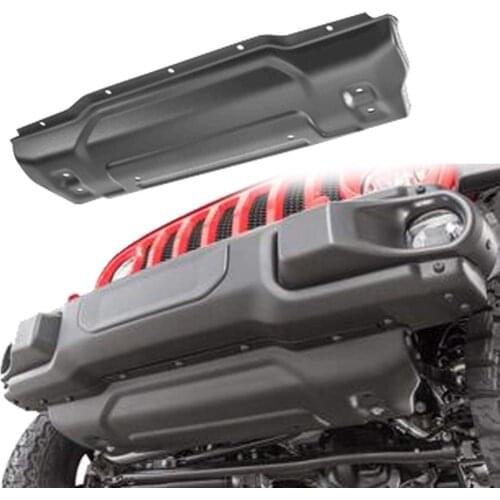 Front Bumper Guard Bar Skid Plate Stainless Steel Black for Jeep JL Wrangler 2018+ (Set)