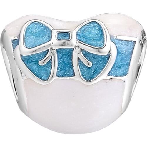 Fit Pandora Bracelets White Day Love Charms 925 Original Sterling Silver Beads for Jewelry Making DIY Women Berloque