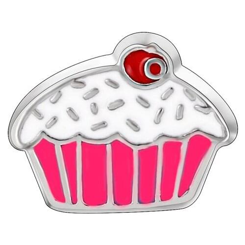 10pcs Birthday CAKE floating charms for glass locket,FC-252