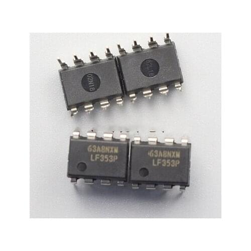 10PCS LF353P DIP8 LF353N DIP-8 TI JFET-INPUT DUAL OPERATIONAL AMPLIFIER LF353 DIP