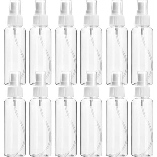 100pcs 10ml 30ml 50ml 60ml 100ml 120ml Refillable Fine Mist Sprayer Bottles Makeup Cosmetic Atomizers Small Spray Container