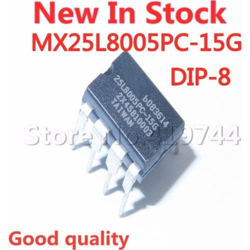 5PCS/LOT 100% Quality MX25L8005 MX25L8005PC-15G DIP-8 In Stock New Original