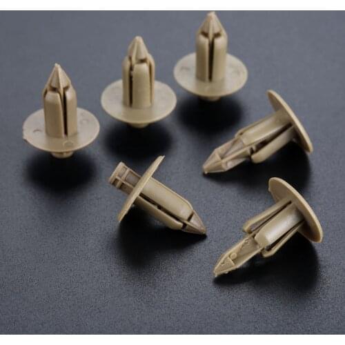 50Pcs Plastic Rivet Trim Panel Fastener Clips Door Beige For VOLVO C70 S60 S80 V70 #39964090