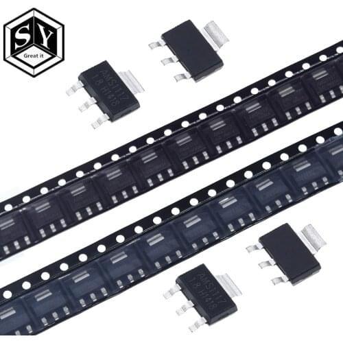 70pcs = 7 Kinds *10pcs AMS1117 Kit AMS1117-ADJ AMS1117-5.0V AMS1117-3.3V AMS1117-2.5V AMS1117-1.8V AMS1117-1.5V AMS1117-1.2V
