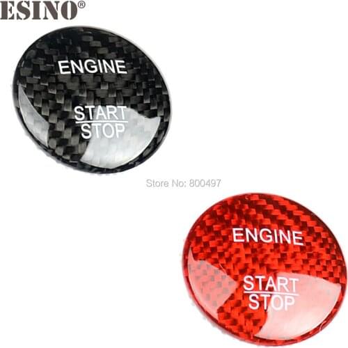 Car Styling Carbon Fiber 3D Engine Start Stop Button Ignition Device Cover Trim for Mercedes Benz C GLC GLE GLS CLA