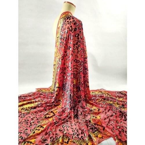 Silks Telas etnicas African Lace Cotton 3d fabric Sewing Dress silk Velvet para patchwork flowers textile fabric meter Curtain