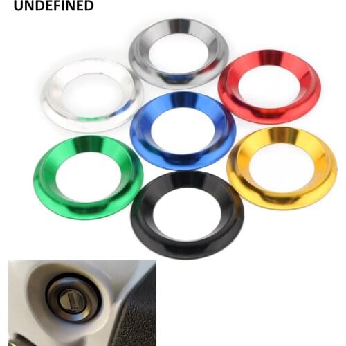 Motorcycle Ignition Cover Key Switch Ring CNC Aluminum Accessories Universal Protector Rings 3M for Kawasaki Honda Yamaha Suzuki