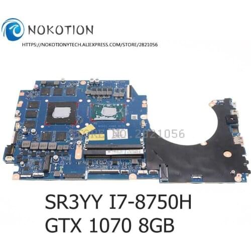 NOKOTION G38BE N17E L11136-601 L11136-001 DAG3BEMBCD0 HP OMEN 17-AN 17T-AN Laptop Motherboard GTX 1070 8GB SR3YY I7-8750H CPU