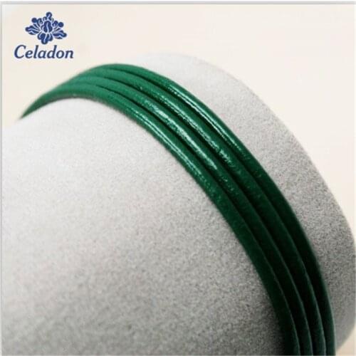 New Arrival 1Meter Dia. 1/1.5/2mm Genuine Leather Cord Multi-colors For Jewelry Making Cord Jewelry Leather Bracelets Findings