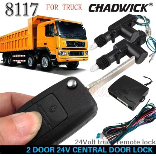FLIP KEY 24V for truck 15# LEFT 2 door Central Door Lock 24volt qualiy Remote control Vehicle Keyless Entry System CHADWICK 8117