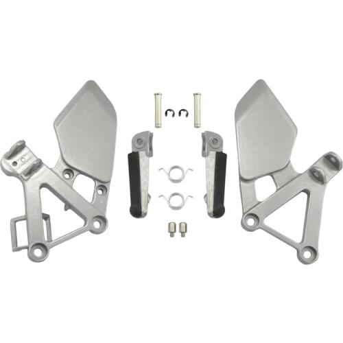 Motorcycle Front Passenger Foot Pegs Foot rest With Brackets For Honda CBR250 MC19 1988-1989 CBR 250