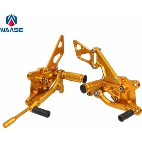 Waase Motorbike For Kawasaki Ninja ZX10R ZX-10R 2006 2007 2008 2009 2010 Racing Rearset Rear Sets Footrests Foot Rest Pegs