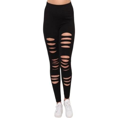 Plus Size Hollow Out Sexy Leggings Trousers Sport Hole Casual Pants Hole Fitness Sports Running Legins Female Лосины Для Фитнеса