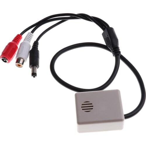 Adjustable Mini Microphone Audio Sound Monitor For Security Camera