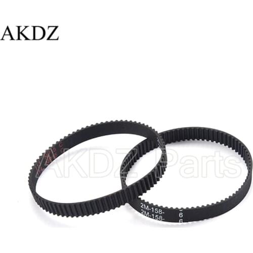 2GT/2M -158 Timing belt Pitch length 158 width 6mm/9mm Teeth 79 Rubber closed 2MGT 2M 2GT Synchronous