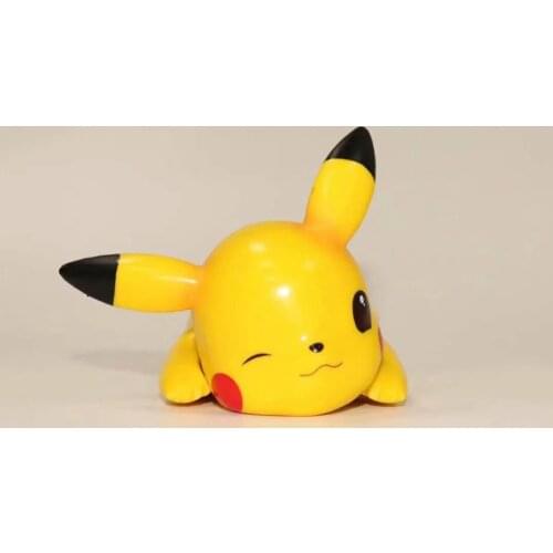 TOMY Pokemon Action Figure Pikachu Q Version Doll Model Decoration Toy